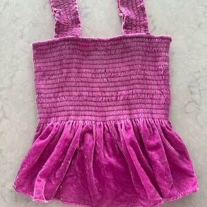 Pink Velvet anthropology top